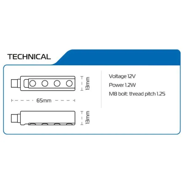 Outlet Oxford MC Blinklys sæt – Cell Indicators EL351
