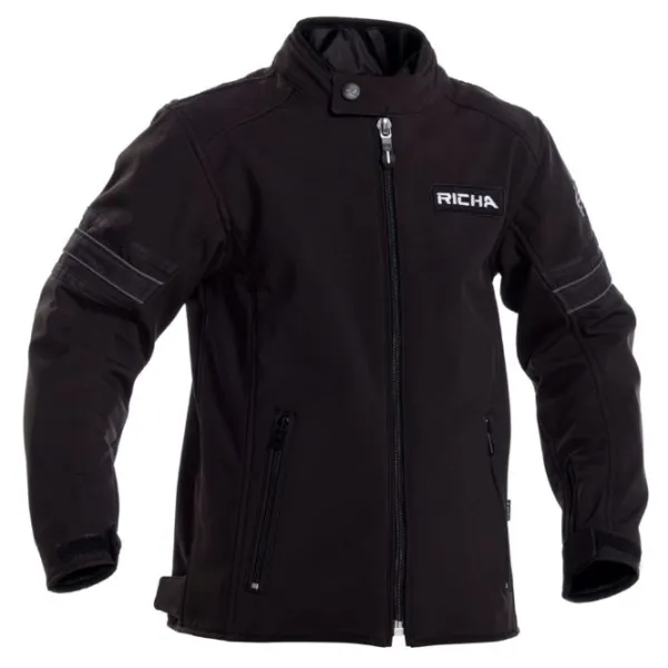 Online Richa MC Børnejakke – Toulon 2 Softshell Sort