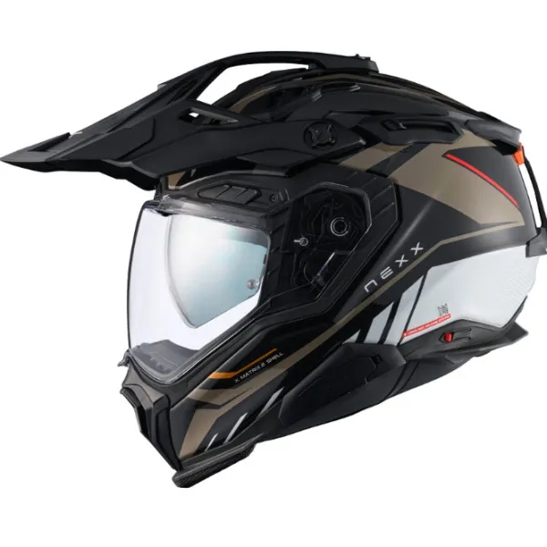 Hot Nexx MC-Enduro-/ADV-hjelm – X.WED3 Gobi Sand/White Str. L
