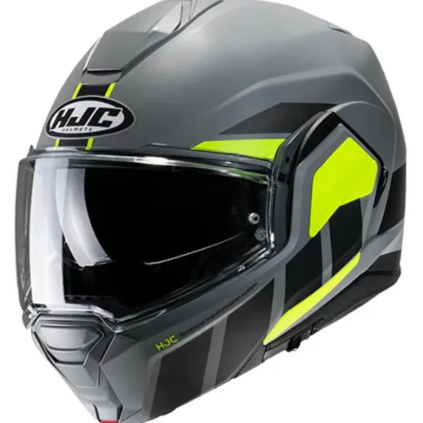 Best HJC MC Flip Up hjelm – I100 Beis MC3HSF Grå/Fluo