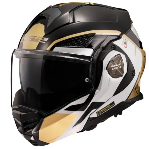 Sale LS2 MC Flip Up hjelm – Advant X Metryk Black Gold Str. M