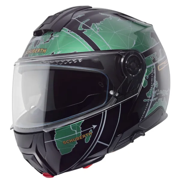 Discount Schuberth MC Flip Up hjelm – C5 Globe Green