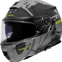 Hot Schuberth MC Flip Up hjelm – C5 Globe Grey