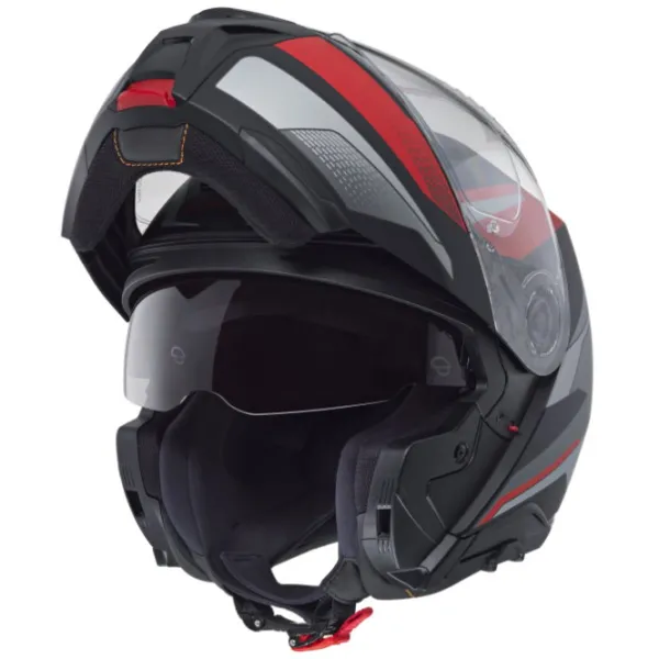 Clearance Schuberth MC Flip Up hjelm – Helmet Concept Tracer Red Matt