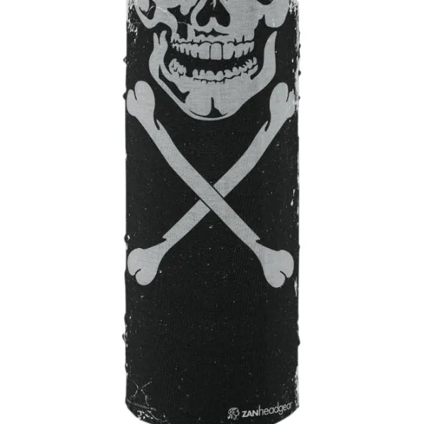 Clearance Zan Headgear MC-Halsrør – Motley Tube Skull Xbones