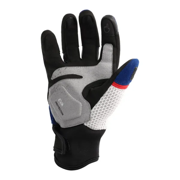 Clearance Richa MC Handsker – Sandblast Blå/Rød