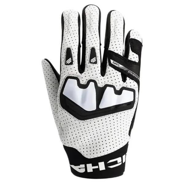 Best Richa MC Handsker – Stradale AP-X Læder Hvid