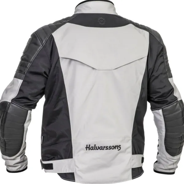 New Halvarssons MC-Jakke – Solberg Lysegrå/Sort