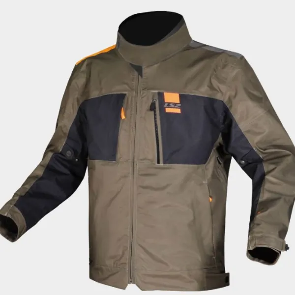 Best LS2 MC-Jakke – Titanium Grøn/Blå/Orange
