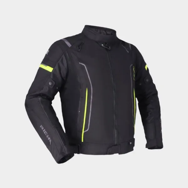 Best Richa MC-Jakke – Airstream 3 Sort/Fluo Str. S