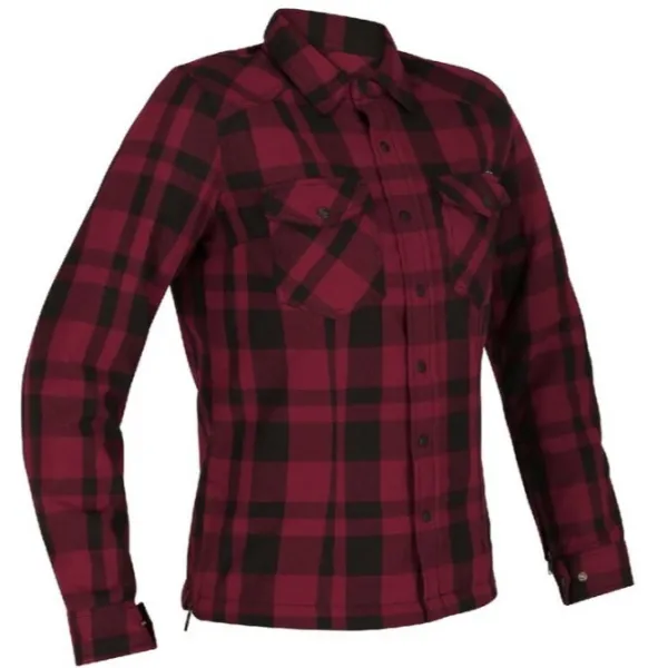 Discount Richa MC-Jakke – Forest Dame Shirt Sort/Burgundy Str. L
