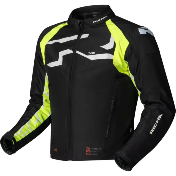 Best Richa MC-Jakke – Stradale Tex WP Sort/Fluo