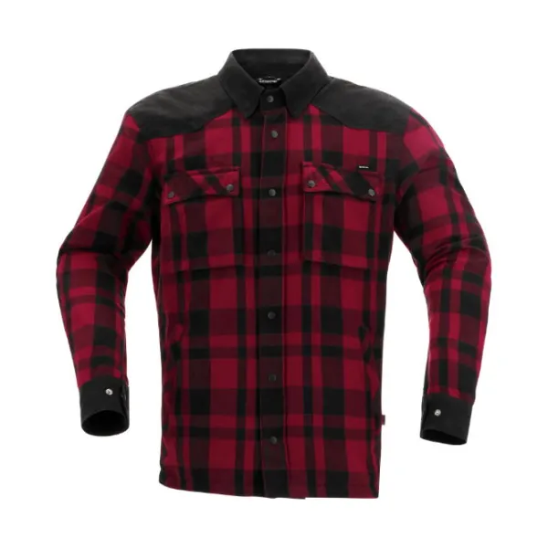 Outlet Richa MC-Jakke – Wisconsin WP Sort/Burgundy