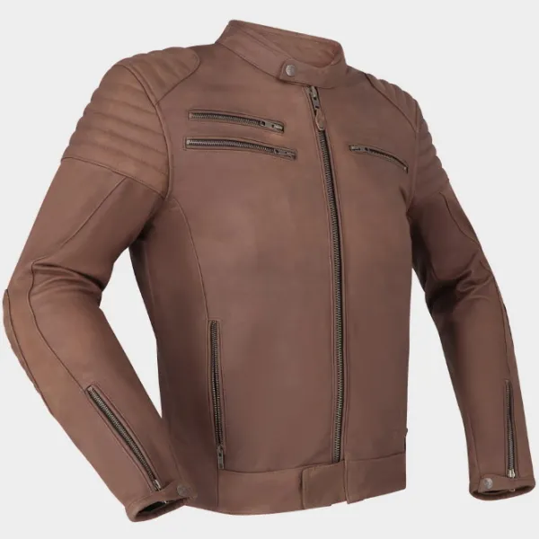 Clearance Richa MC-Læderjakke – Charleston Mahogany Brown