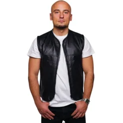 Best CungX MC Lædervest – Premium Club Vest Sort