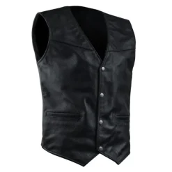 Clearance Richa MC Lædervest – Gilet uden frynser