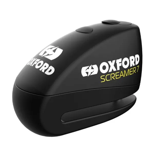 Outlet Oxford MC-Lås – skivebremselås XA7 Screamer Alarm Sort LK289