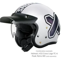 Best Shoei MC-Pilothjelm – J.O2 Cross Logo 2 TC-6