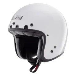 Best Simpson MC-Pilothjelm – Chopper Blank Hvid 22.06