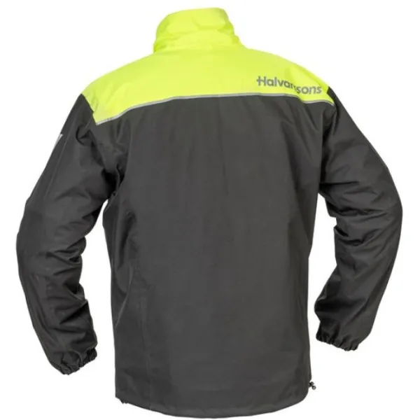 Discount Halvarssons MC-Regnjakke – Bofallet sort/fluo
