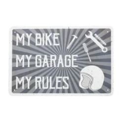 Hot Oxford MC-Skilte – Garageskilt – My Rules OX378