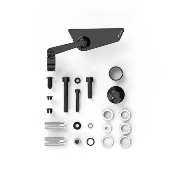 Hot MC-Spejl – Rizoma Cut-Edge Styrende Spejl Sort Højre BS295B