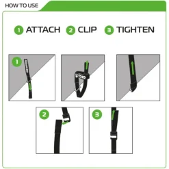 Discount Oxford – Atlas G-Hook 17mm x 2.0M Black (Pair) OX303